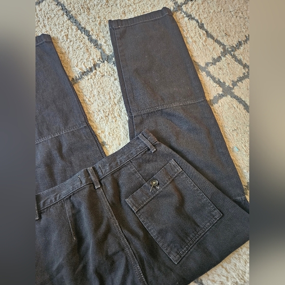 Reformation Soft Cotton Cargo Style Straight Leg Pant Size 25 - Picture 6 of 7